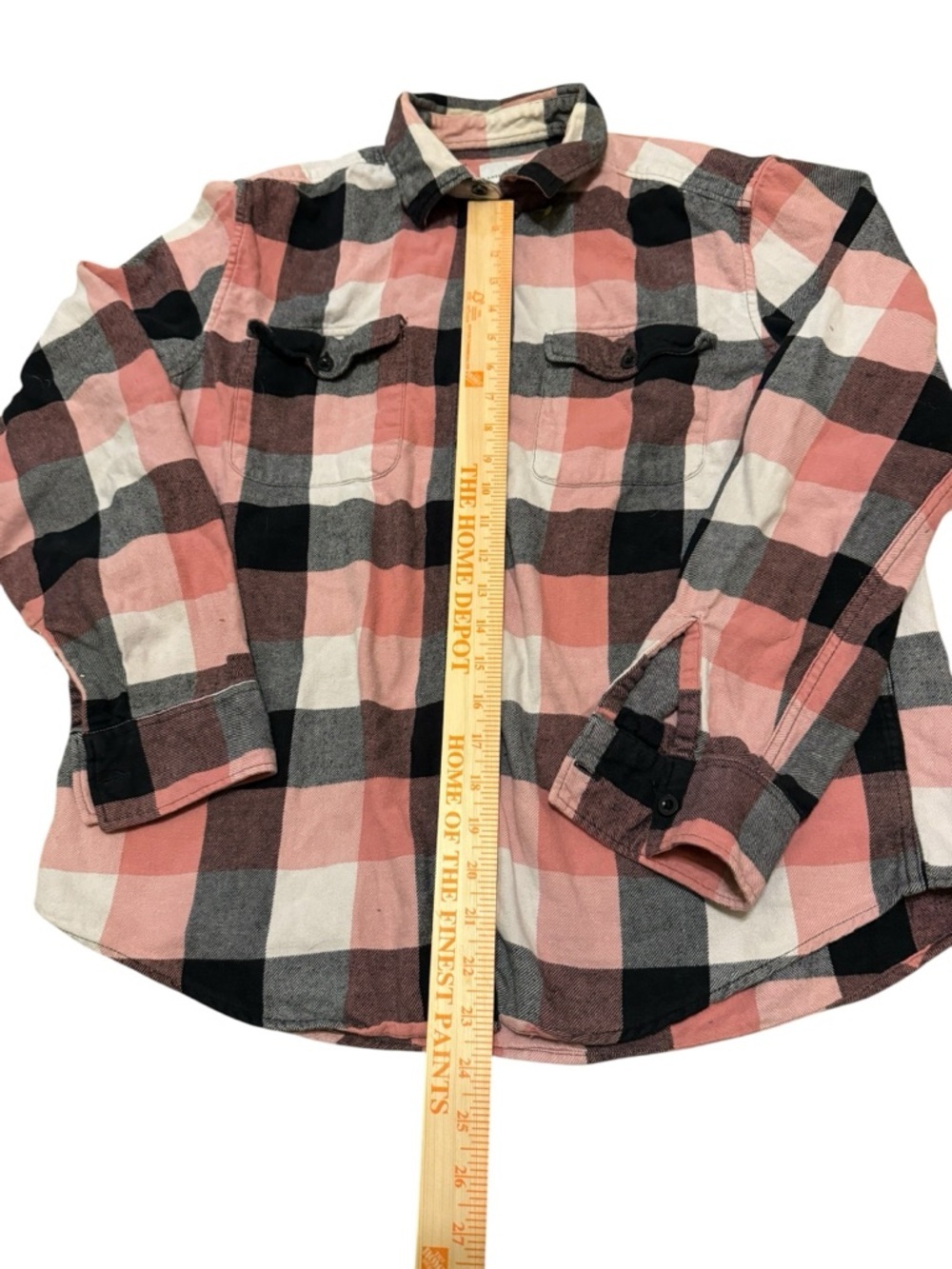 American Eagle Women’s Classic flannel plaid shirt size L - Picture 4 of 6